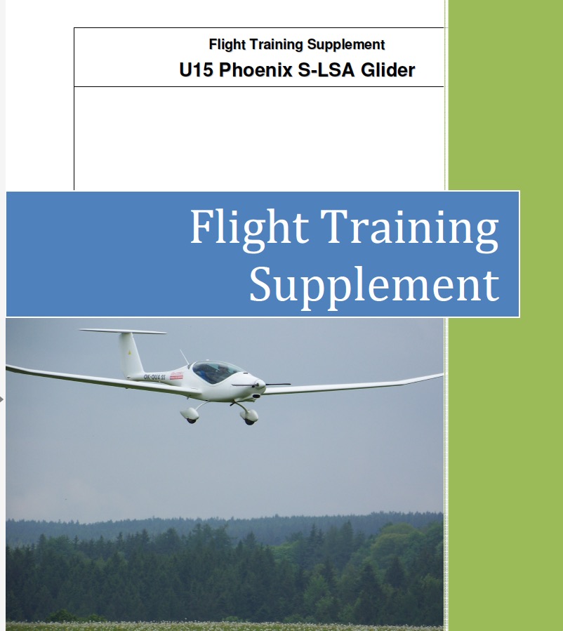 Flight Training Supplement Phoenix S Lsa 04 U15 Phoenix Touring Motor Gliders Association Tmga