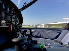 Cockpit of S10-VT of HB-2402 and  S10-VT HB-2462 in the Background